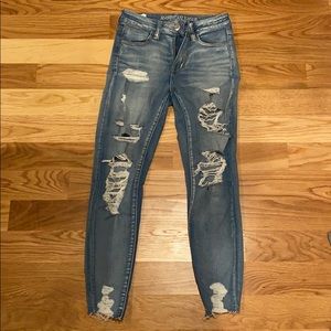 American eagle ripped jeans